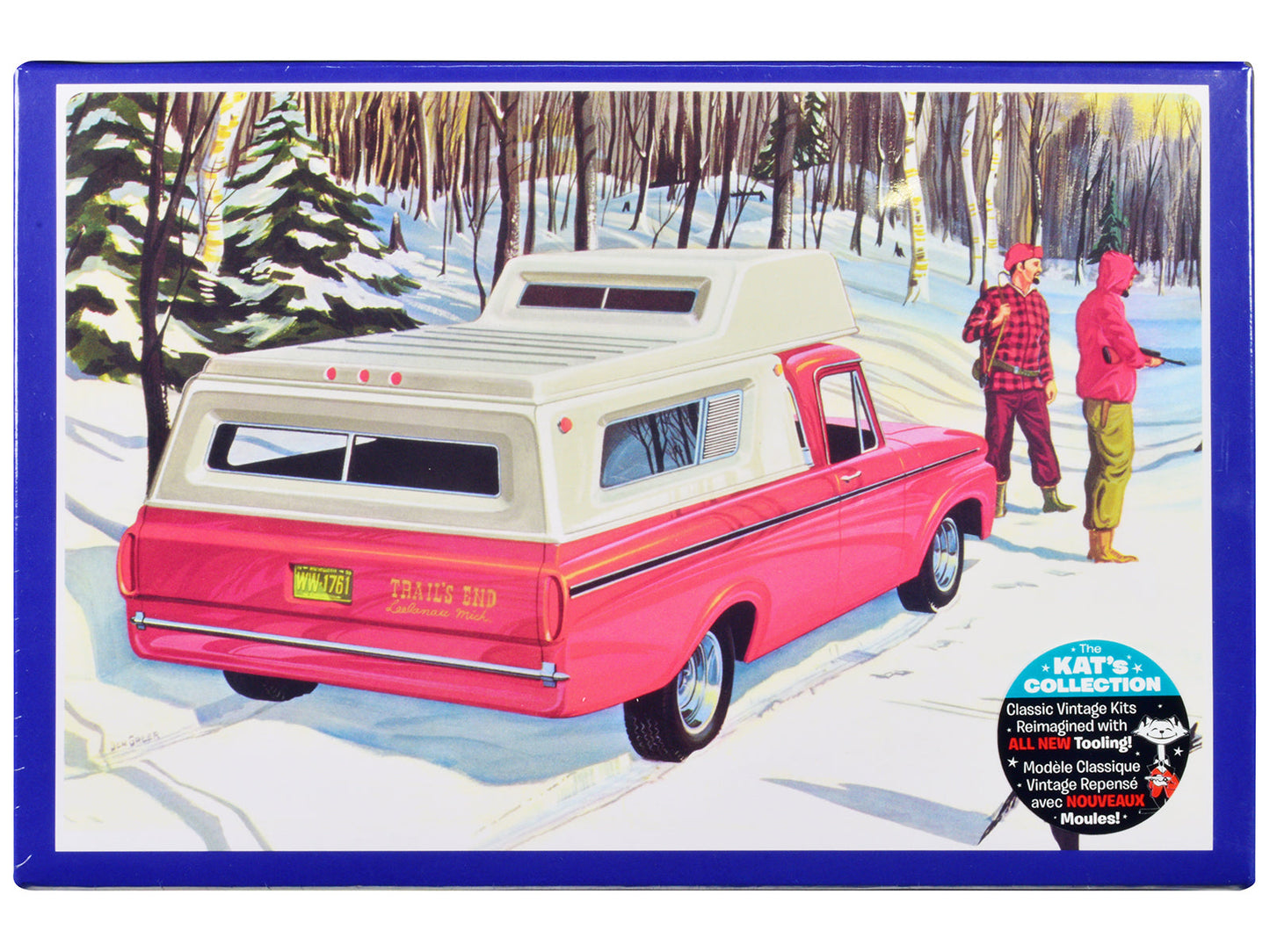 Skill 2 Model Kit 1963 Ford F-100 Camper Pickup Truck 3-in-1 Kit 1/25 Scale Model by AMT  free shipping USA