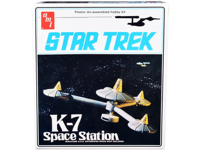 Skill 2 Model Kit K-7 Space Station "Star Trek" (1966-1969) TV Series 1/7600 Scale Model by AMT  free shipping USA