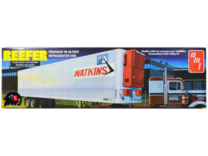 Skill 3 Model Kit Fruehauf FB 40' Refrigerated Trailer "Watkins Motor Lines" 1/25 Scale Model by AMT  free shipping USA