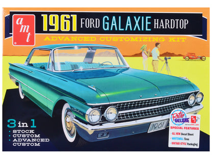 Skill 2 Model Kit 1961 Ford Galaxie Hardtop 3-in-1 Kit 1/25 Scale Model by AMT  free shipping USA