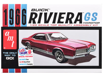 Skill 2 Model Kit 1966 Buick Riviera GS 1/25 Scale Model by AMT  free shipping USA