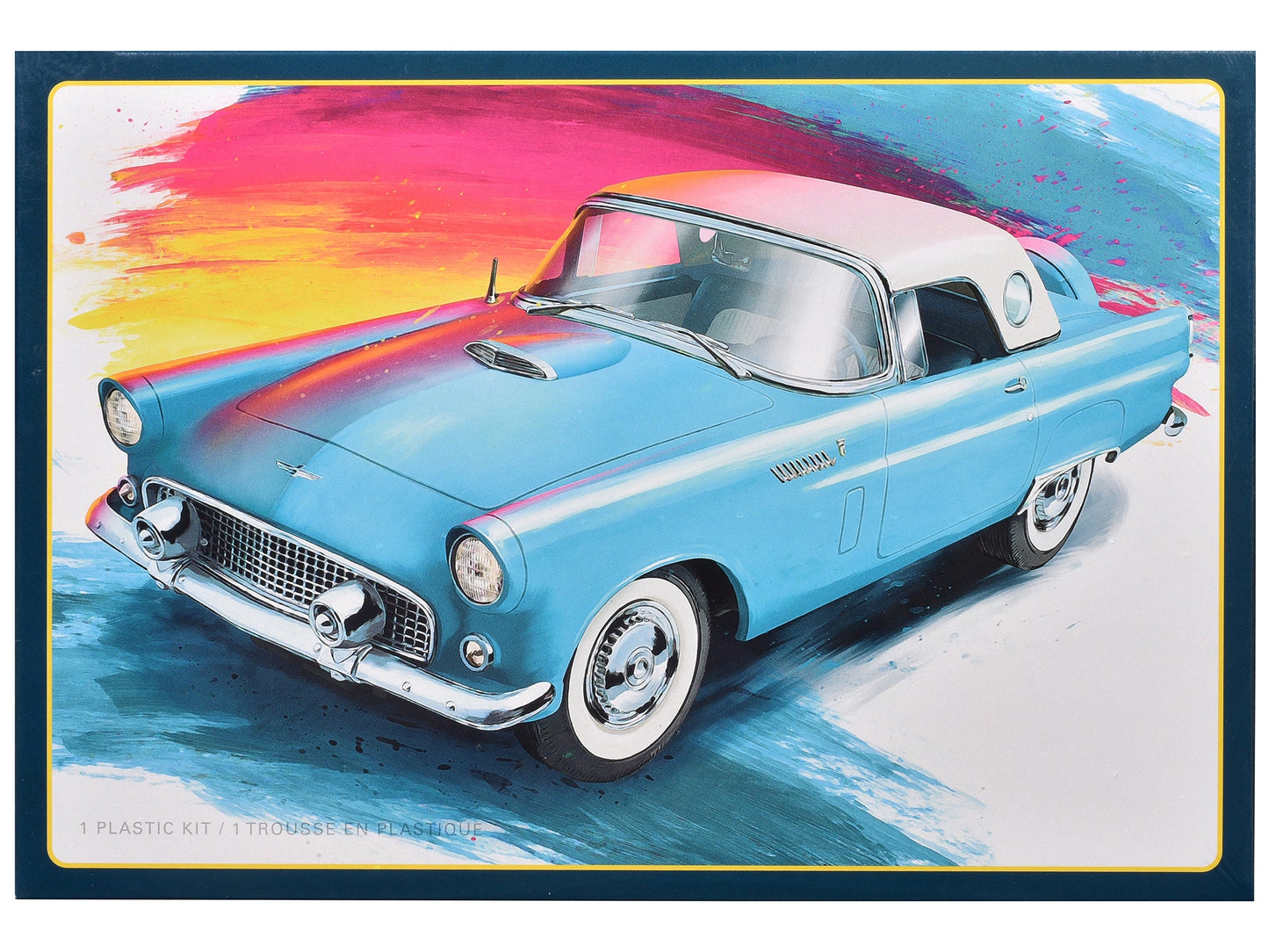 Skill 2 Model Kit 1956 Ford Thunderbird 1/25 Scale Model by AMT  free shipping USA
