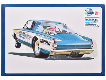 Skill 2 Model Kit 1966 Plymouth Barracuda Funny Car "Hemi Hustler" 1/25 Scale Model by AMT  free shipping USA