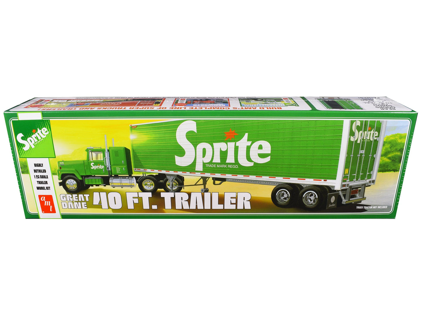 Skill 3 Model Kit Great Dane 40' Dry Goods Trailer "Sprite" 1/25 Scale Model by AMT  free shipping USA