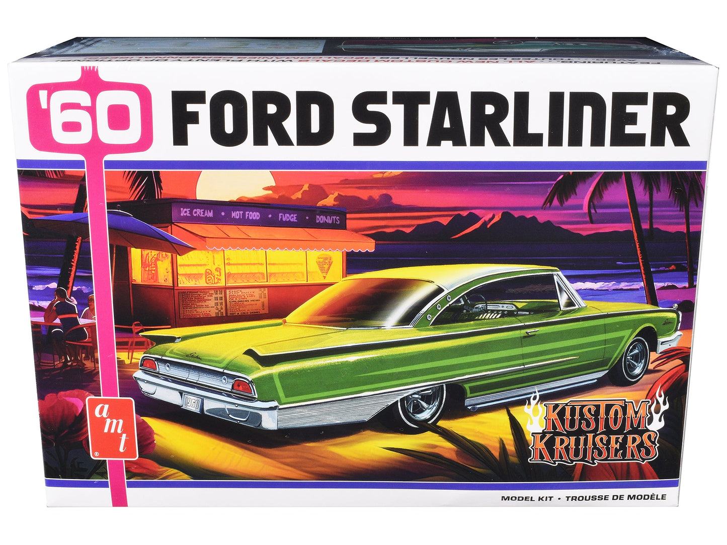 Skill 2 Model Kit 1960 Ford Starliner "Kustom Kruisers" 1/25 Scale Model by AMT  free shipping USA