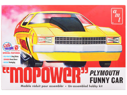 Skill 2 Model Kit Plymouth Funny Car "Mopower" 1/25 Scale Model by AMT  free shipping USA