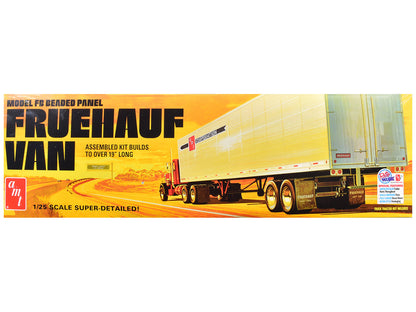 Skill 3 Model Kit Fruehauf FB Beaded Panel Van Trailer 1/25 Scale Model by AMT  free shipping USA