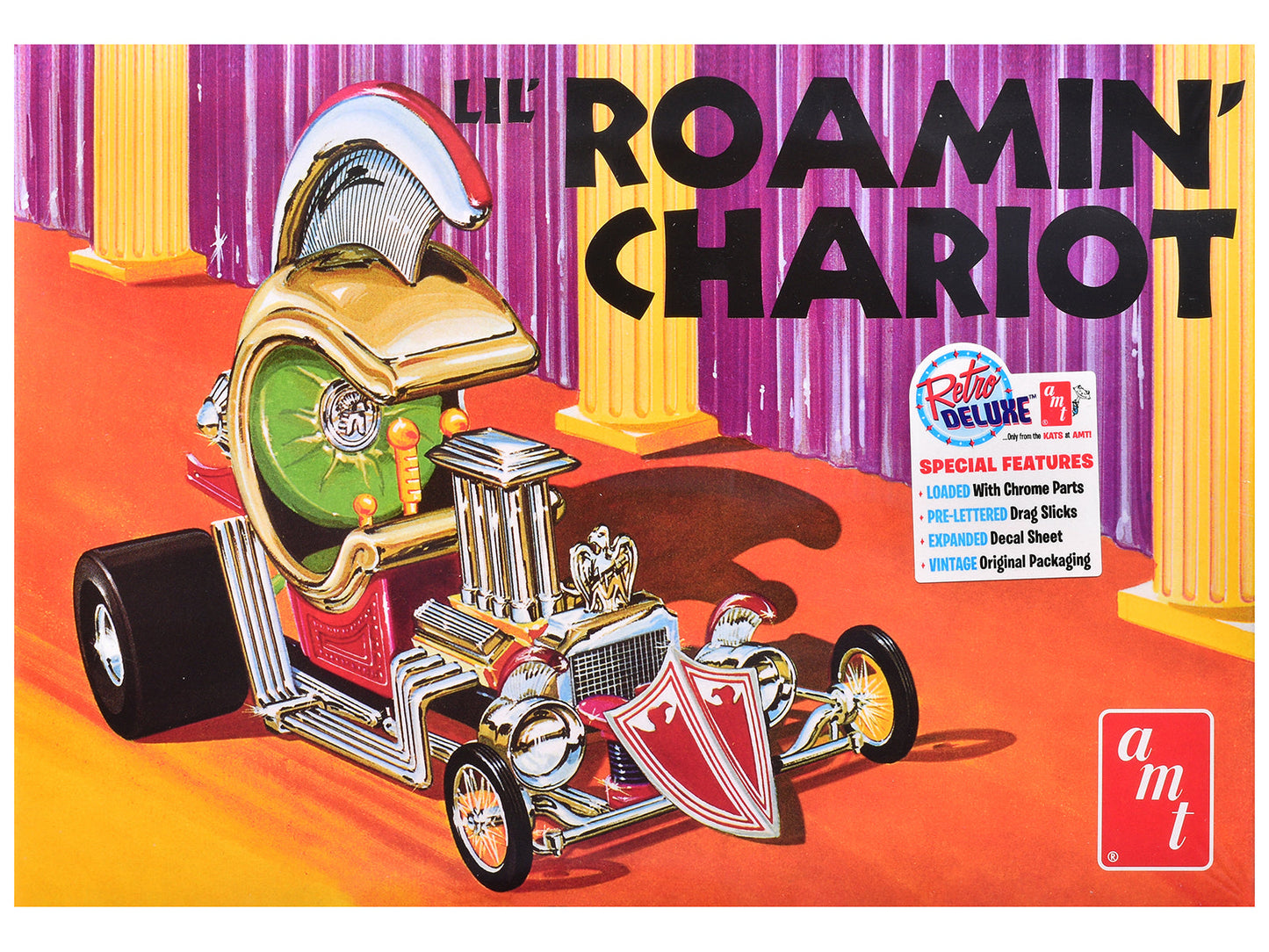 Skill 2 Model Kit "Lil' Roamin'" Chariot Show Rod 1/25 Scale Model by AMT  free shipping USA