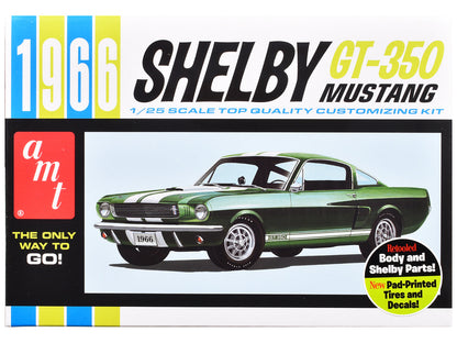Skill 2 Model Kit 1966 Shelby Mustang GT-350 1/25 Scale Model by AMT  free shipping USA
