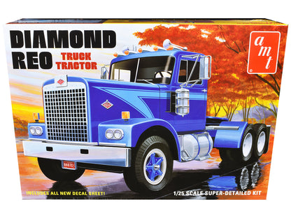 Skill 3 Model Kit Diamond Reo Truck Tractor 1/25 Scale Model by AMT  free shipping USA