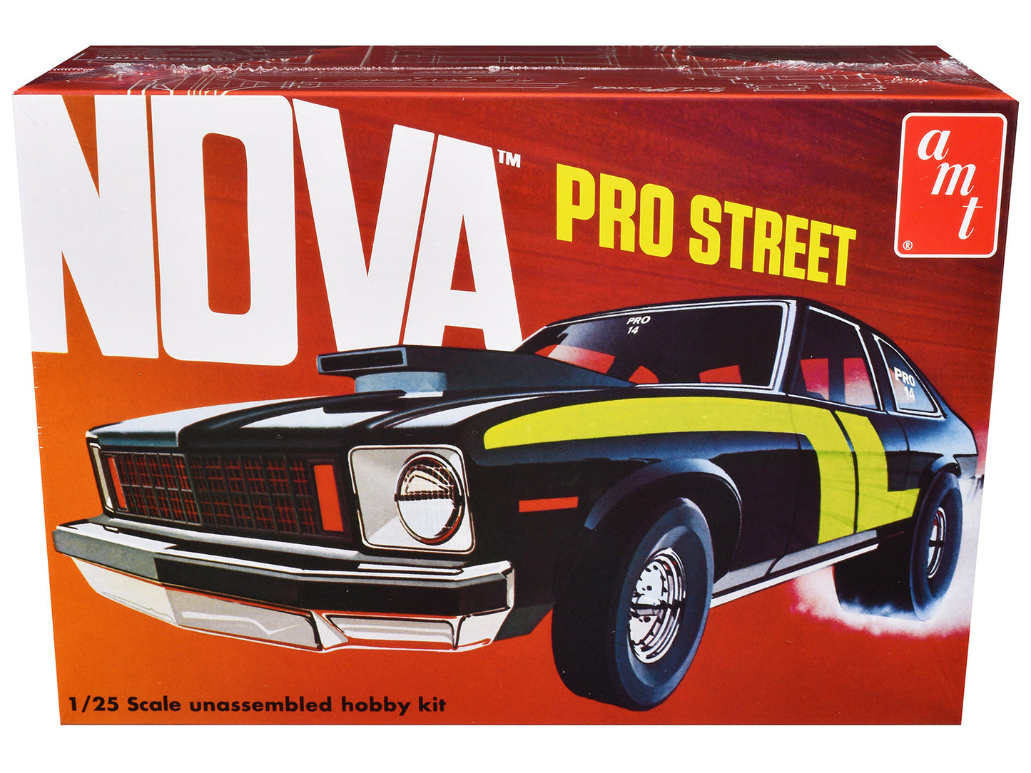 Skill 2 Model Kit Chevrolet Nova Pro Street 1/25 Scale Model by AMT  free shipping USA