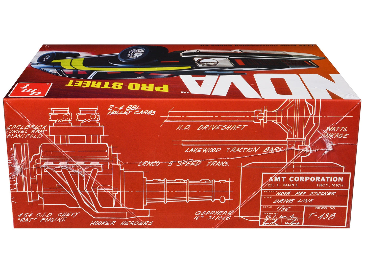 Skill 2 Model Kit Chevrolet Nova Pro Street 1/25 Scale Model by AMT