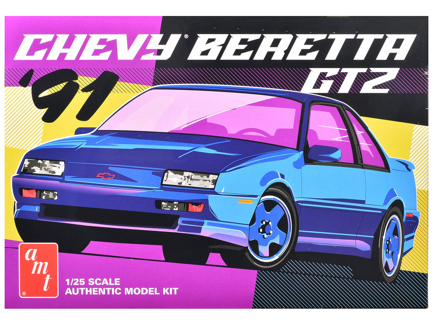 Skill 2 Model Kit 1991 Chevrolet Beretta GTZ 1/25 Scale Model by AMT  free shipping USA