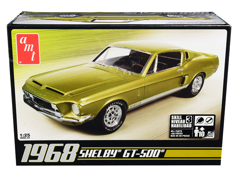 Skill 3 Model Kit 1968 Ford Mustang Shelby GT-500 1/25 Scale Model by AMT  free shipping USA