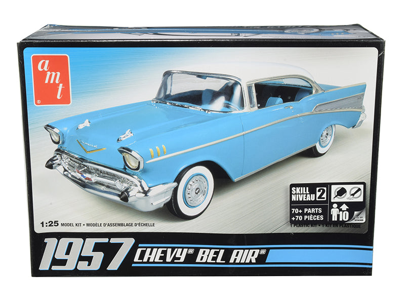 Skill 2 Model Kit 1957 Chevrolet Bel Air 1/25 Scale Model by AMT  free shipping USA