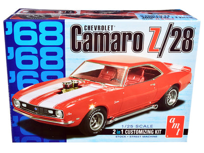 Skill 2 Model Kit 1968 Chevrolet Camaro Z/28 2-in-1 Kit 1/25 Scale Model by AMT  free shipping USA