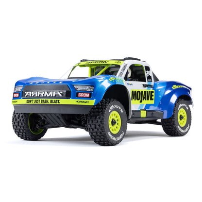 ARRMA MOJAVE GROM 4x4 SMART Small Scale Desert Truck Blue/White - ARA2104T2