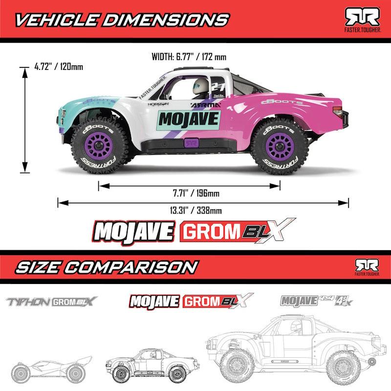 Arrma MOJAVE GROM 223S BLX Brushless 4X4 RTR w/Battery & Charger Teal