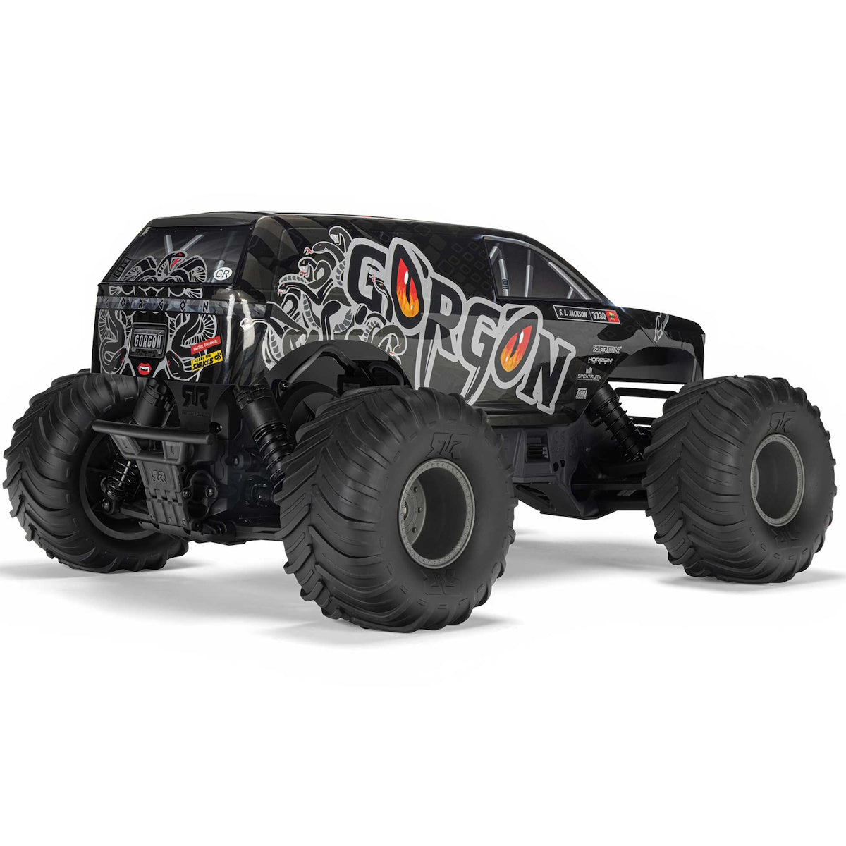 ARRMA 3230ST3 1/10 GORGON 2WD RTR Brushed Monster Truck - Gun Metal