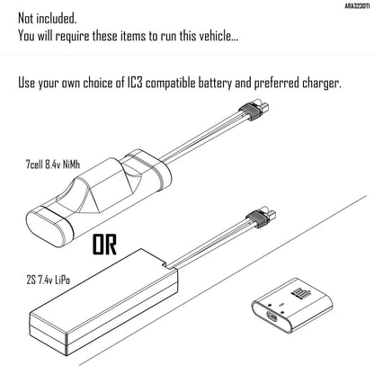 Arrma ARA3230T1 1/10 GORGON 4X2 MEGA 550 Brushed Monster Truck RTR