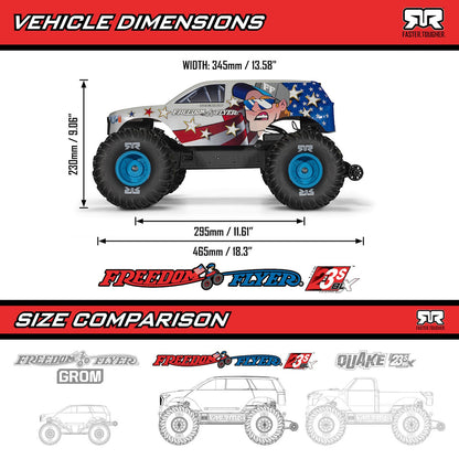ARRMA ARA3530SFFT1 1/10 FREEDOM FLYER 223S 2WD Brushless RTR RC Truck