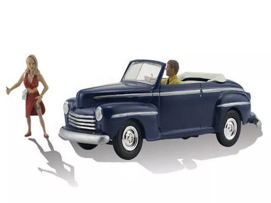 Woodland Scenics AS5547 HO Hitchin' A Ride Vehicle Figure Built & Ready