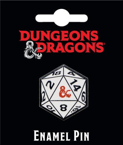 Dungeons & Dragons: 20 Sided Die Enamel Pin