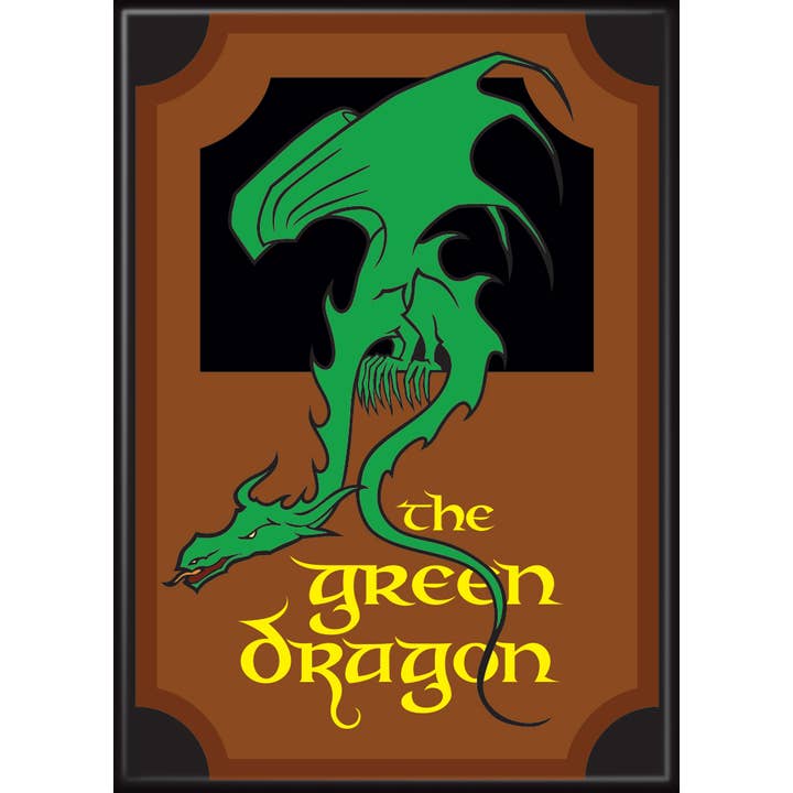 Lord of The Rings: The Green Dragon Sign Magnet
