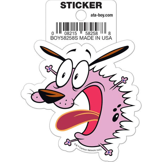 Courage the Cowardly Dog: Scared Die Cut Vinyl Sticker - 3"