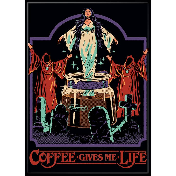 Steven Rhodes: Coffee Gives Me Life Magnet