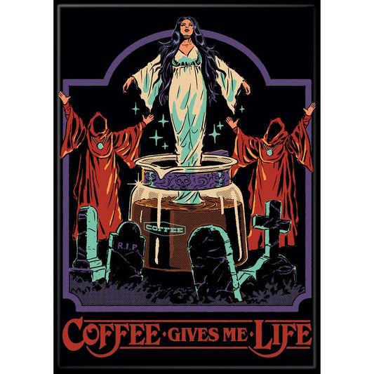 Steven Rhodes: Coffee Gives Me Life Magnet