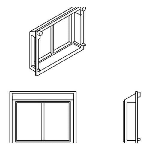 Athearn ATHG68221 HO Scale All-Weather Window Set, 2 Pane/Steep/Angle (6)