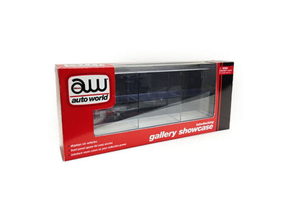 6 Car Interlocking Collectible Display Show Case for 1/64 Scale Model Cars by Auto World  free shipping USA
