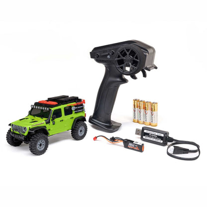 Axial 1/30 SCX30 Jeep Wrangler JLU 4X4 RTR Brushed Rock Crawler w/ Battery & Charger
