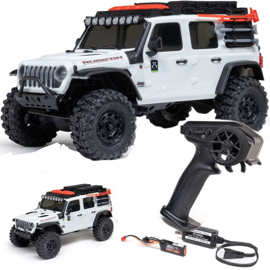 Axial SCX30 Jeep Wrangler JLU White 1/30 4WD Mini Crawler RTR Radio 2261T2