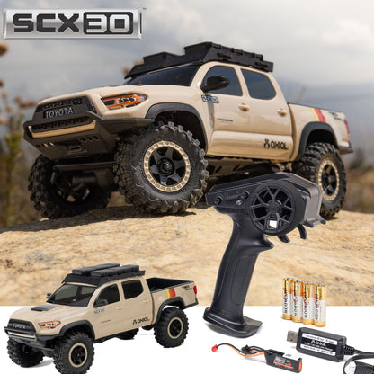 Axial SCX30 Toyota Tacoma TRD Pro Brushed Rock Crawler Tan 1/30 RTR 4WD AXI-3289T2