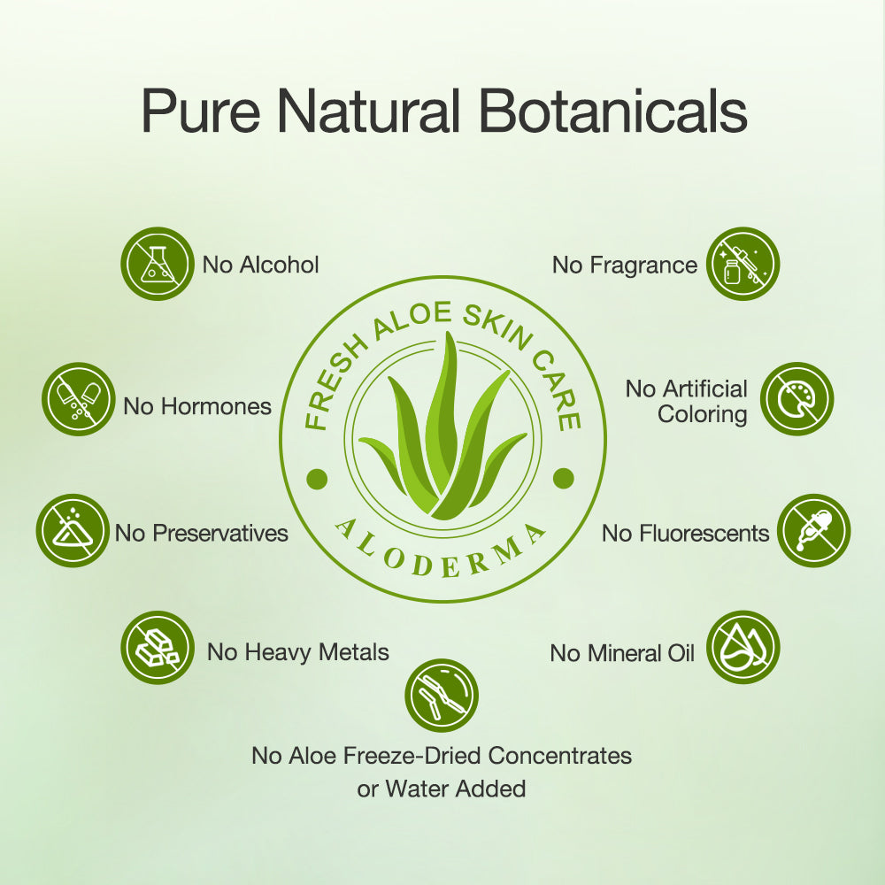 Pure Aloe Vera Skin Hydrator - 99.8% Organic Aloe by ALODERMA