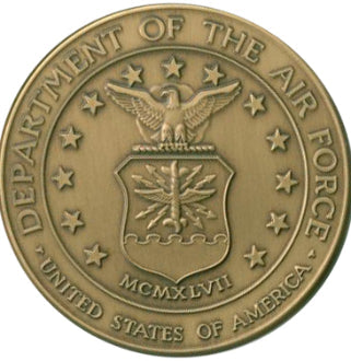 Military Service Medallions in Solid Brass Set of 6 Medallions.