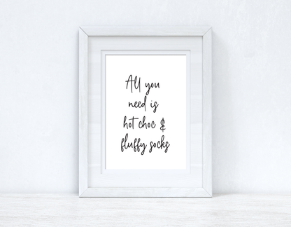 All You Need Is Hot Choc Autumn Kitchen Seasonal Wall Home Decor Print by WinsterCreations™ Official Store