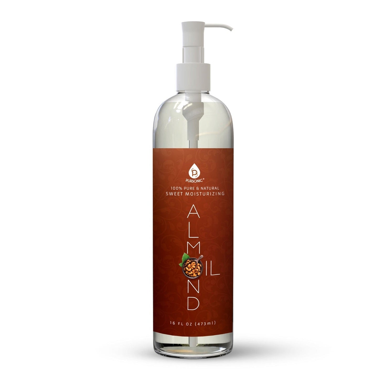 100% Pure & Natural Sweet Almond oil 16 Oz. by Pursonic