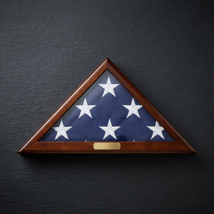 4 x 6 flag Display Case, 4ft x 6ft flag display case - Cherry Material.