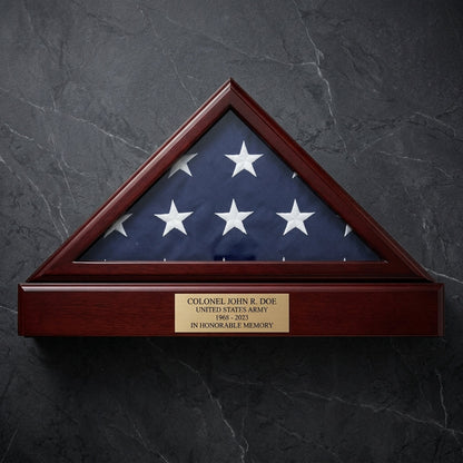 Flag Box, Flag Pedestal Box, Flag Boxes - Fit 5' x 9.5' Casket Flag.