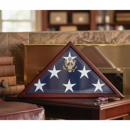 Coffin Flag Case Flag Frame, Flag Display case for Large Flag.