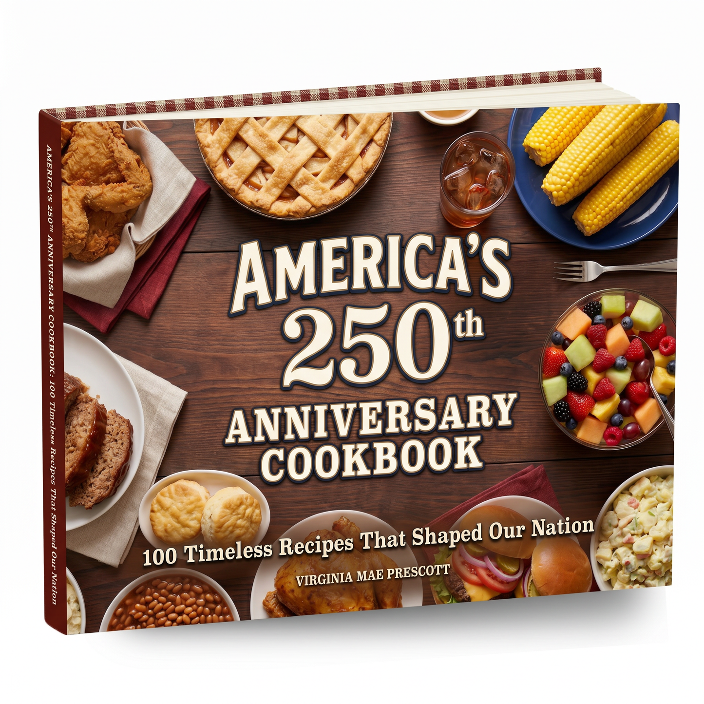 America's 250th Anniversary Cookbook: 100 Timeless Recipes That Shaped Our Nation (200 Pages)