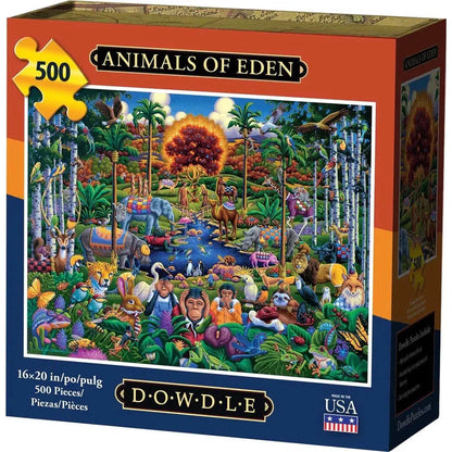 Animals of Eden 500 Piece Jigsaw Puzzle Dowdle