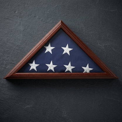 Armed Forces Flag Case - Great Wood Flag Case, (5' x 9.5')