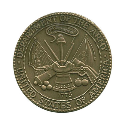 Army Service Medallion, Brass Army Medallion