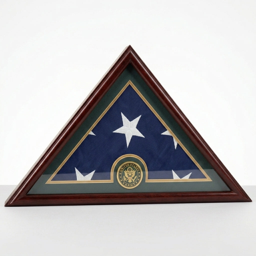 Army Flag Display Case Box, 5x9 Burial