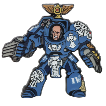 Foam Brain Mystery Loot: 40K Enamel Pins - Ultramarines vs Tyranids