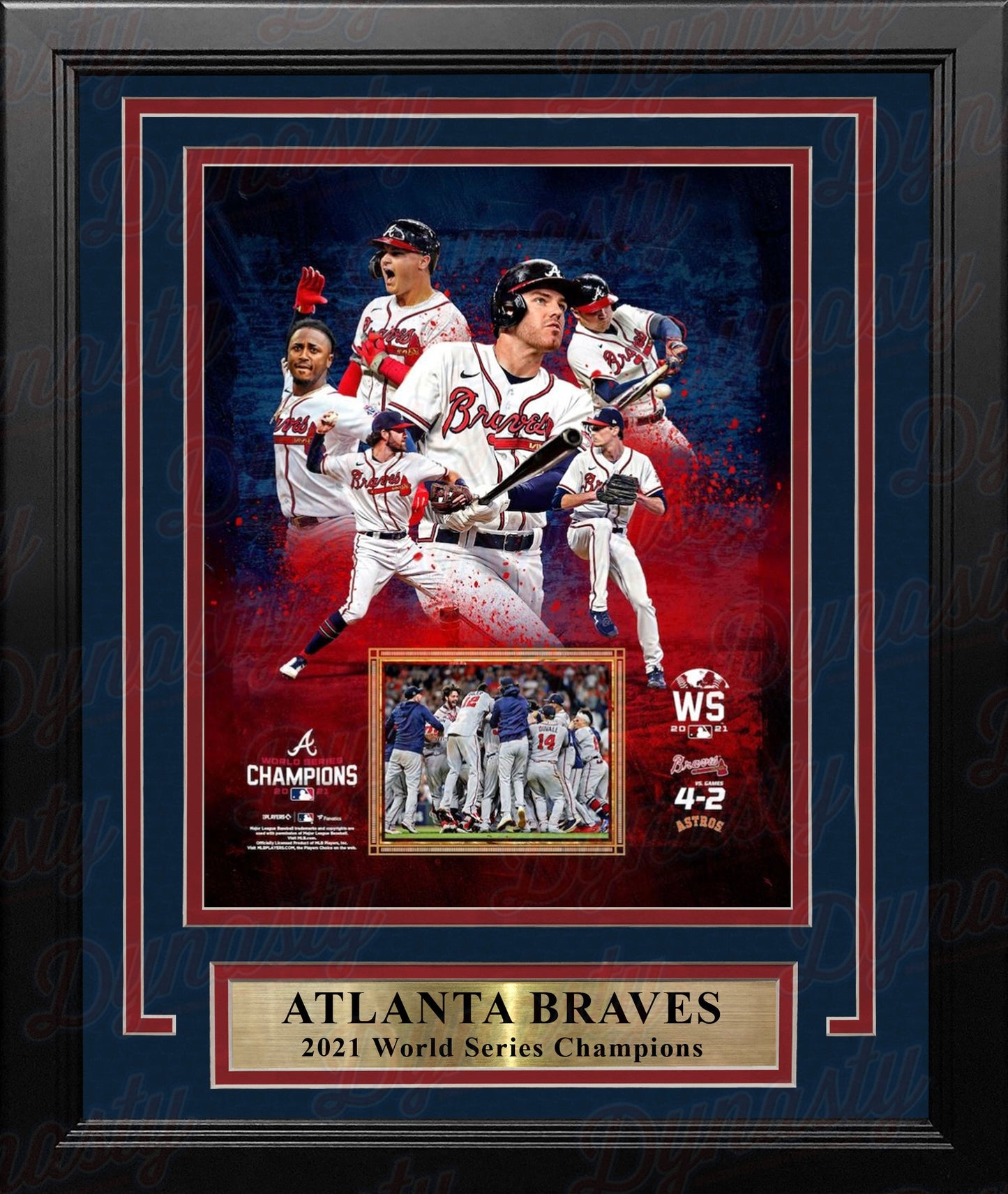 Atlanta Braves 2021 World Series Champions 8" x 10" Framed Baseball Collage Photo
